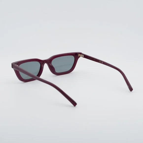 Gucci GG1944S 003 Sunglasses Plum Rectangle Frame, Smoke 